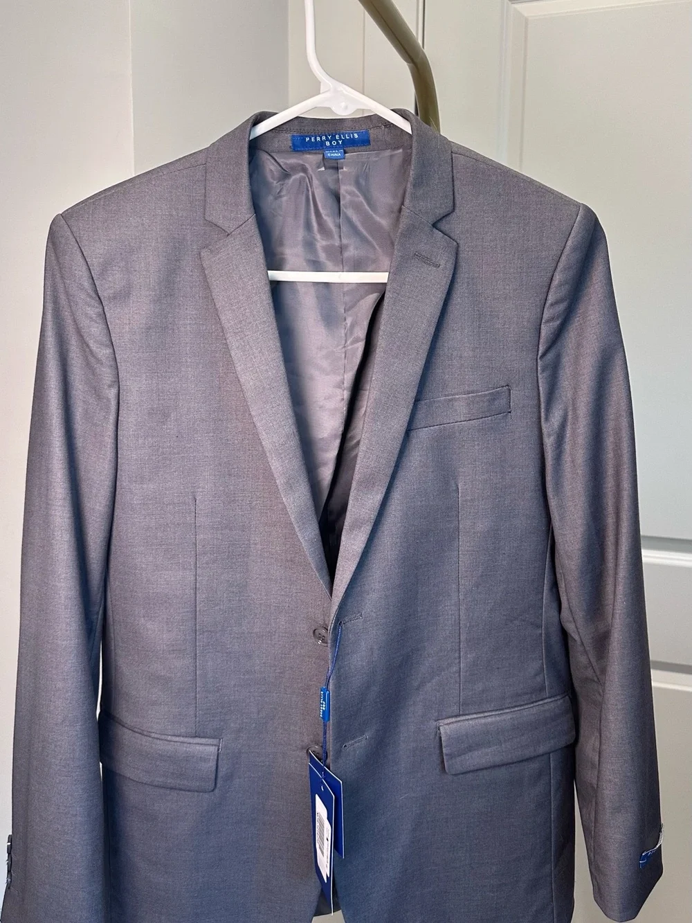 Perry Ellis Gray Three-Piece Boys' Suit